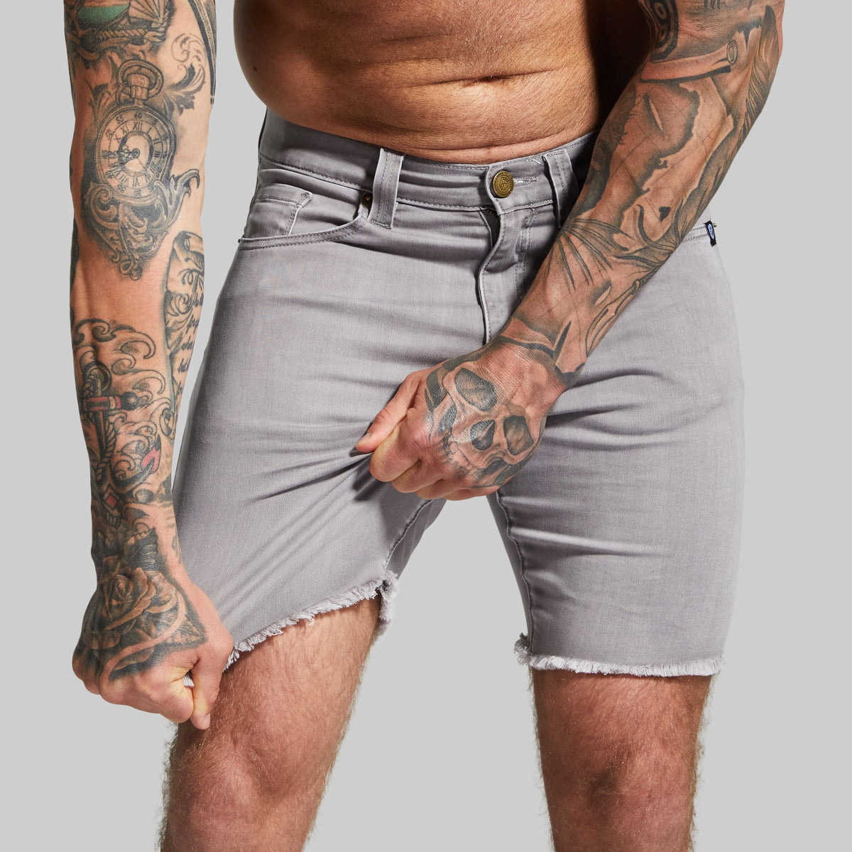 FLEX Stretchy Jort 7" (Grey)