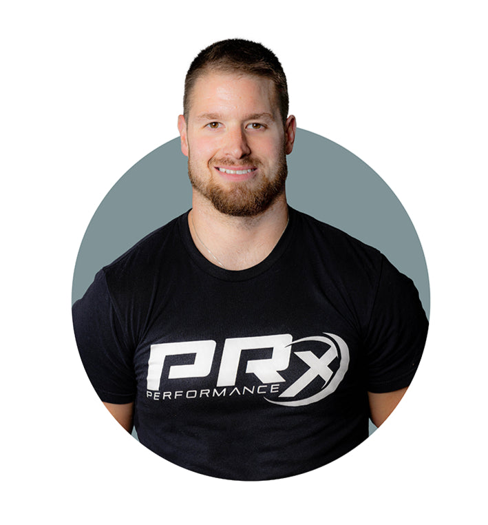 Matt Bailey smiling with PRx shirt on