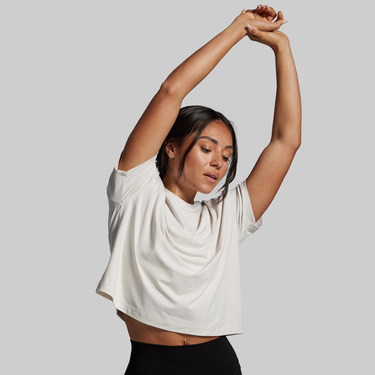 BP Premium Basic Crop Tee (Sand)