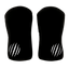 Black socks with white paw print design on a transparent background
