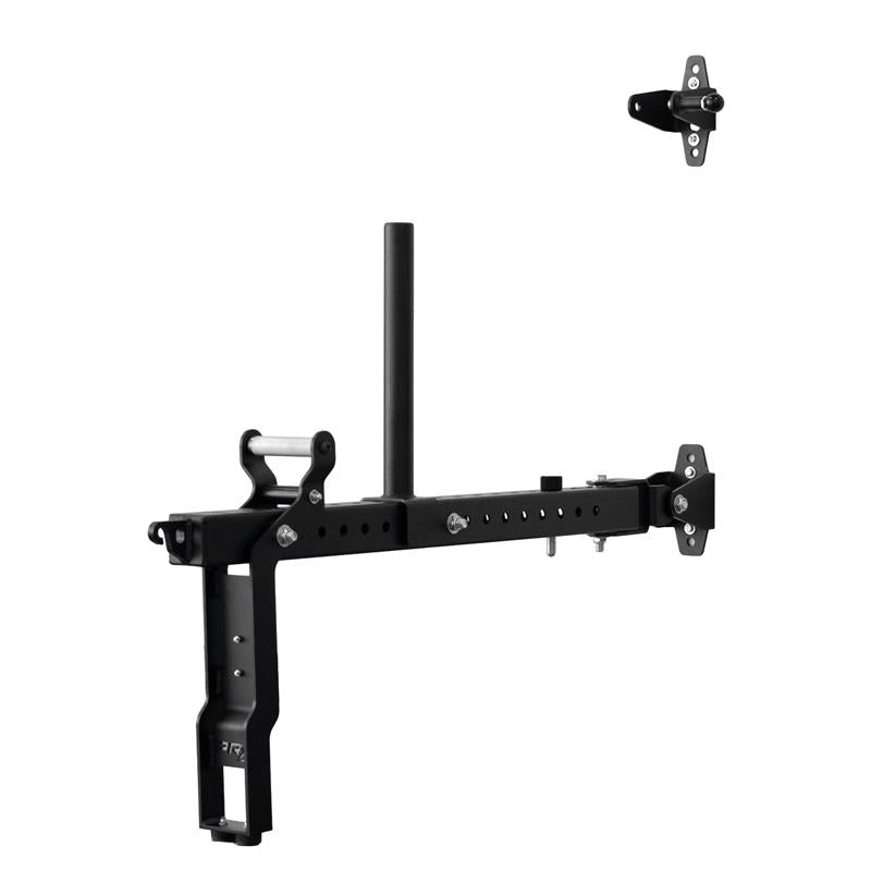 Black wall mount belt squat on a white background