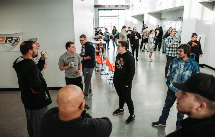 PRx employees hanging out at the headquarters.