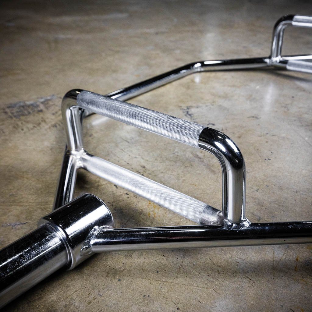 knurling and handle of hex bar