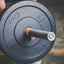 Talon barbell collar on loaded bar