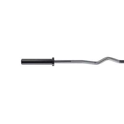 Barbell with a curved handle on a white background