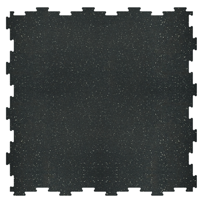 Interlocking Rubber Gym Tile- 1/2"Thick | 22.5" × 22.5"