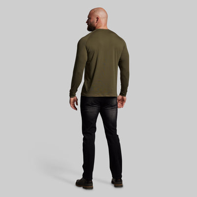 BP Premium Basic Henley (OD Green)