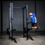 Build Limitless® Economy Half Rack with man doing tricep dips