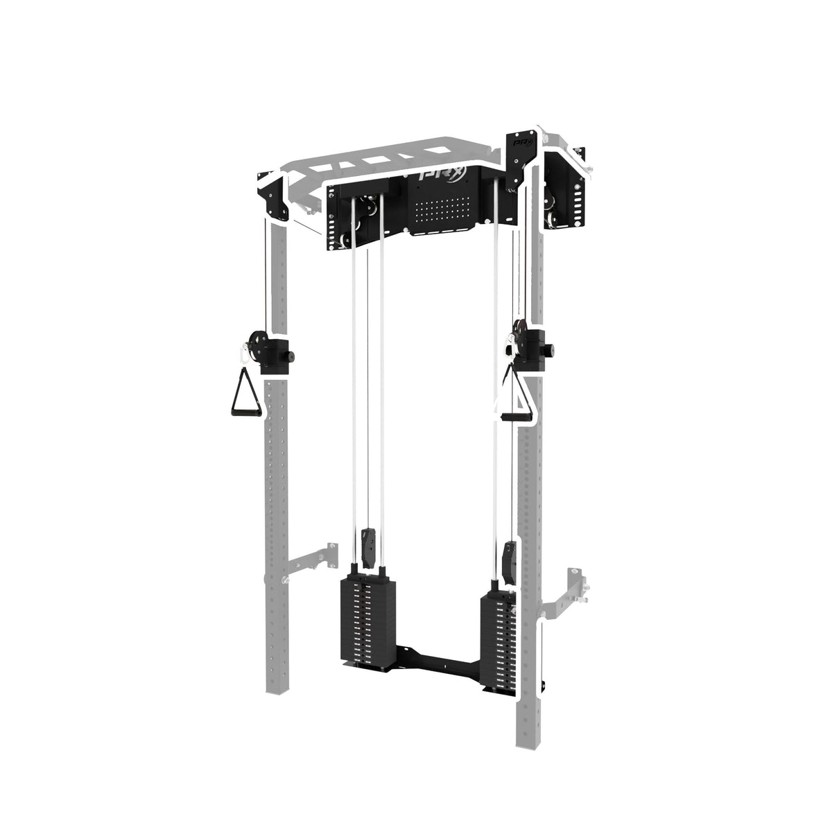 Gym equipment frame on a white background