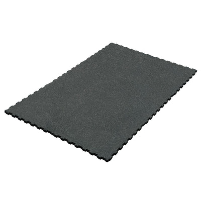 Interlocking 6' × 4' Rubber Gym Mat 3/4" Thick
