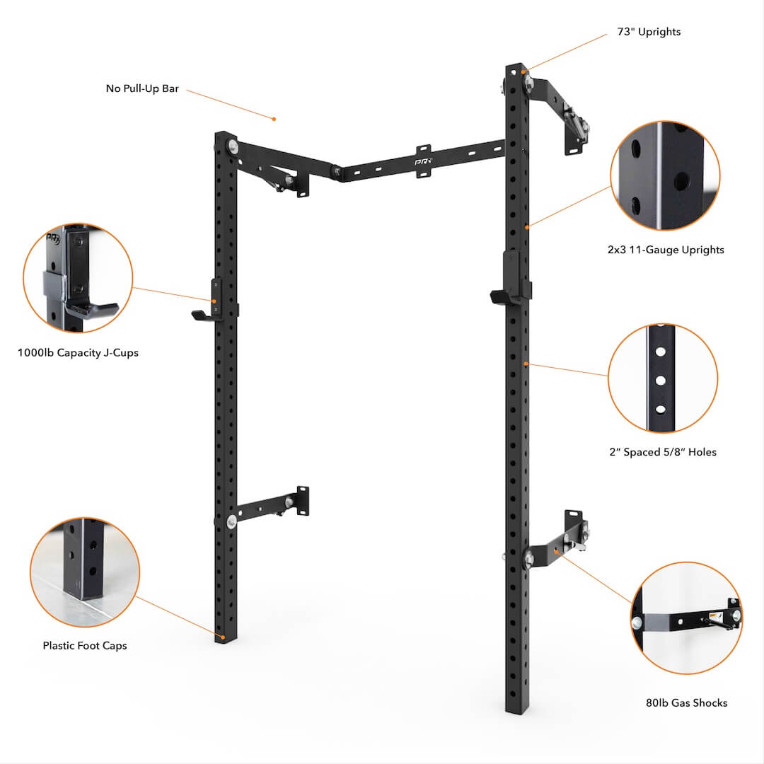 Profile® ONE Folding Squat Rack (no bar) – PRx Performance