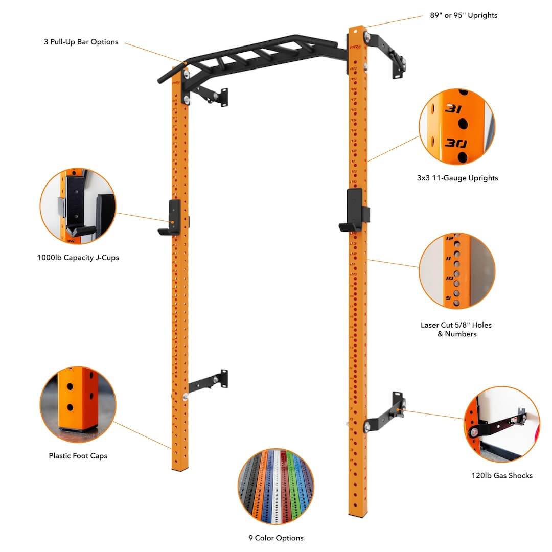 Profile® PRO Squat Rack with Pull-Up Bar - PRx Performance