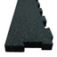 Edge Pieces for Interlocking 6' × 4' Rubber Gym Mat (3/4" Thick)
