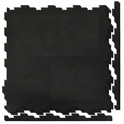 4 pack – Interlocking Rubber Gym Tiles — 22.5" × 22.5" | 1/2" Thick