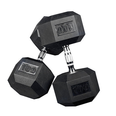 PRx Rubber Hex Dumbbells