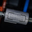 Close-up of a 'Babrell Rescue' tool with a blurred background