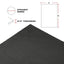 Eco 6' x 4' Rubber Gym Mat - 3/4" Thick