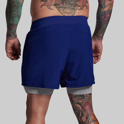 Versatile Short w/ Compression 5" (Cobalt)