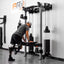Person using a PRx-powered fitness machine in a gym setting