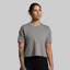 Premium Basic Crop Tee (Heather Grey)