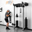 Person using a PRx fitness machine in a gym setting