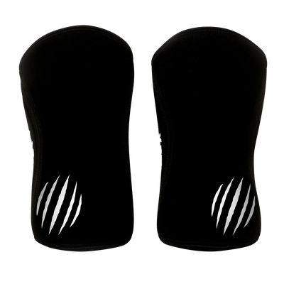 Black socks with white paw print design on a transparent background