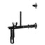 Black wall mount belt squat on a white background