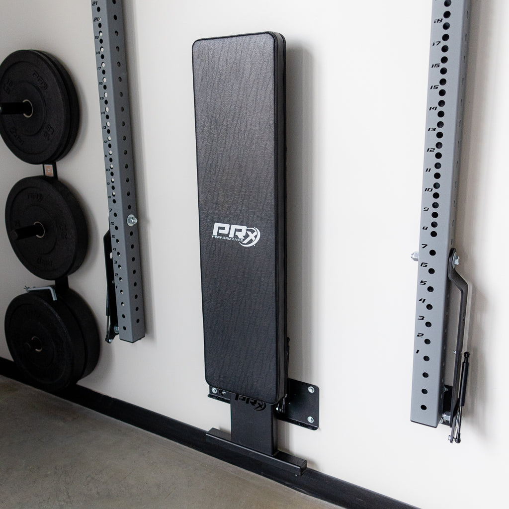 Wall Mounted Bench and Rower Hanger