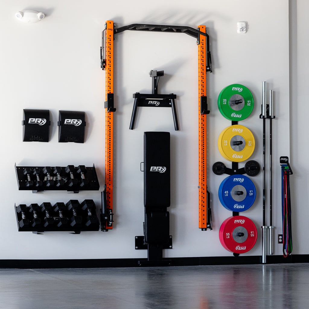 Wall Mounted Fold Up Weight Bench PRx Profile® Incline Folding