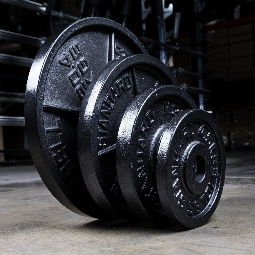 Bars, Plates And Collars - GRIND Fitness Cast Iron Olympic Plates