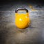 Yellow kettlebell 16kg for conditioning and strength