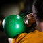 Athlete holding PRx Kettlebell for strength training