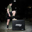 Athlete stepping up on the soft plyo box