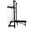 Wall-mounted squat rack for space-saving home gym solutions