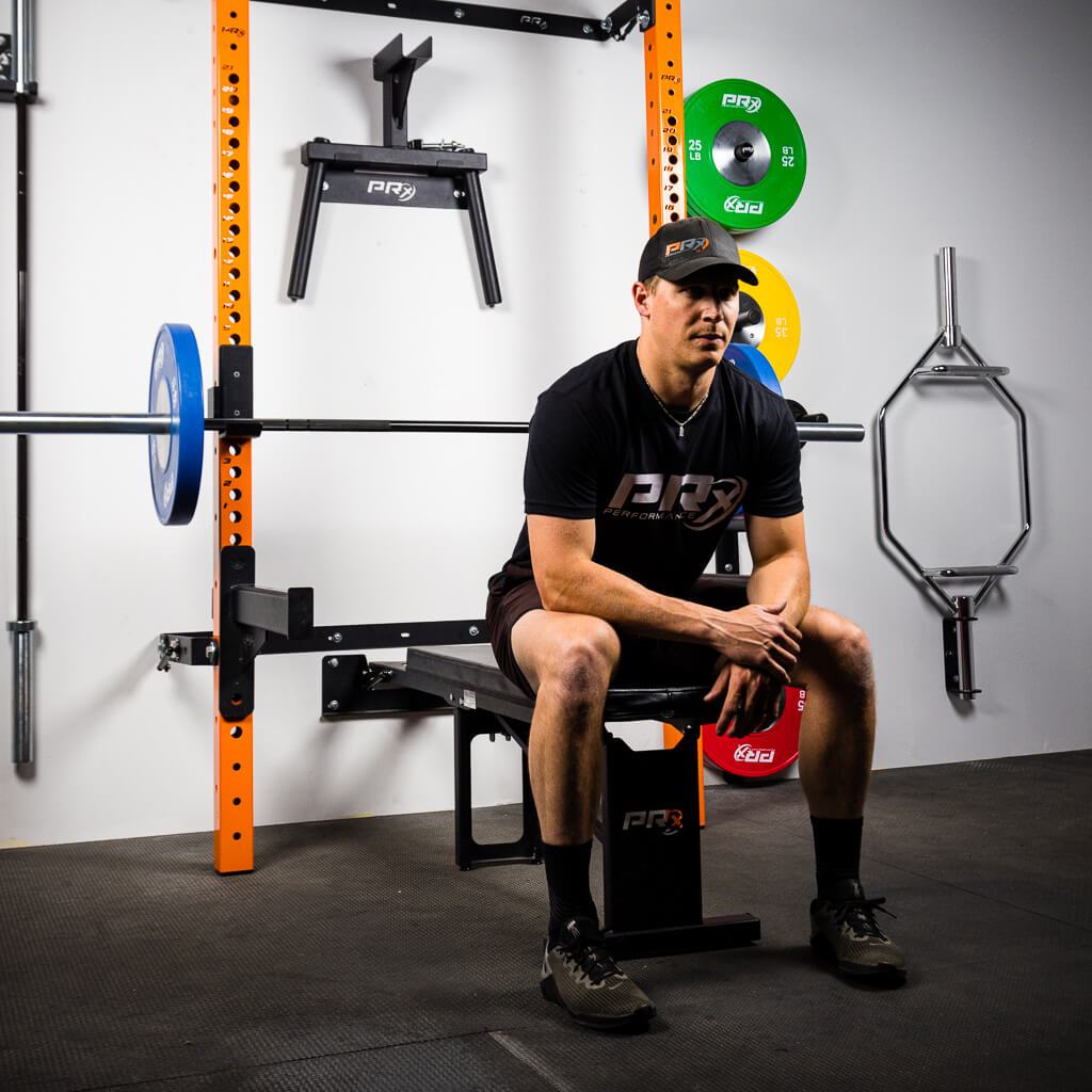 Foldable bench press for home sale