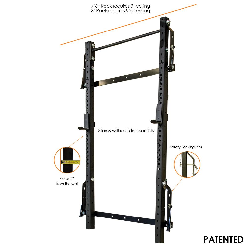 Profile PRO Folding Squat Rack with Pull Up Bar PRx Performance