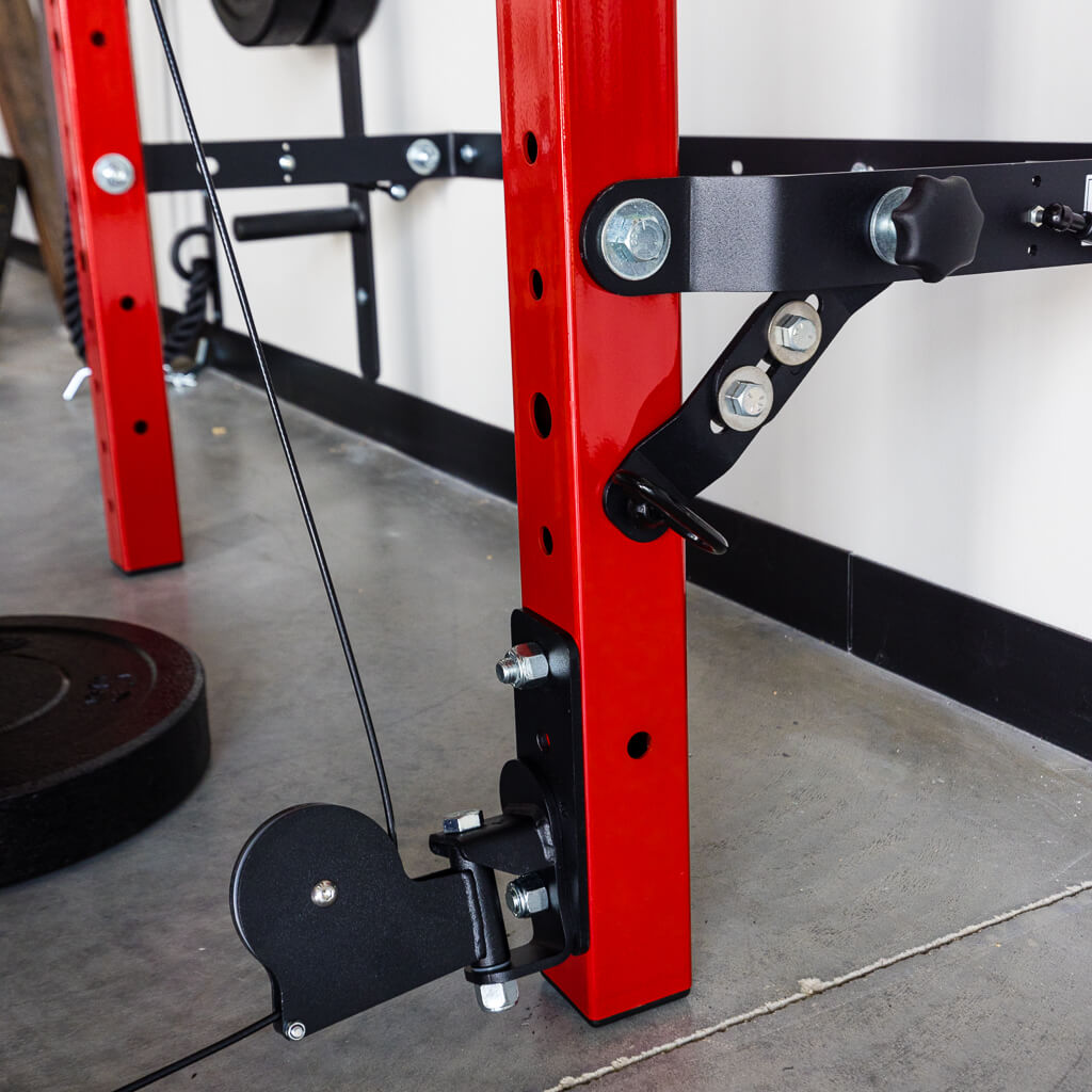 Squat rack outlet locking pins