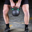 Athlete working out with kettlebell