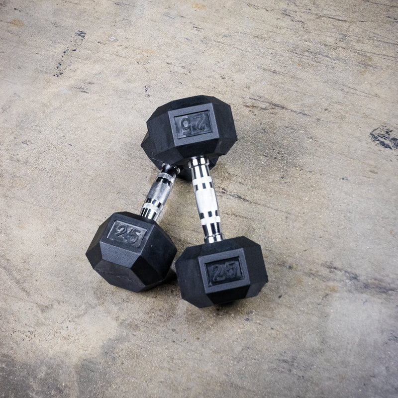 PRx Rubber Hex Dumbbells - PRx Performance